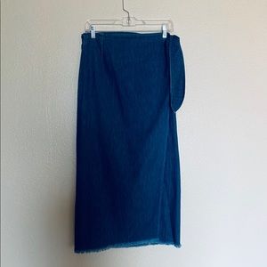 Ralph Lauren Wrap Denim Skirt Size 12